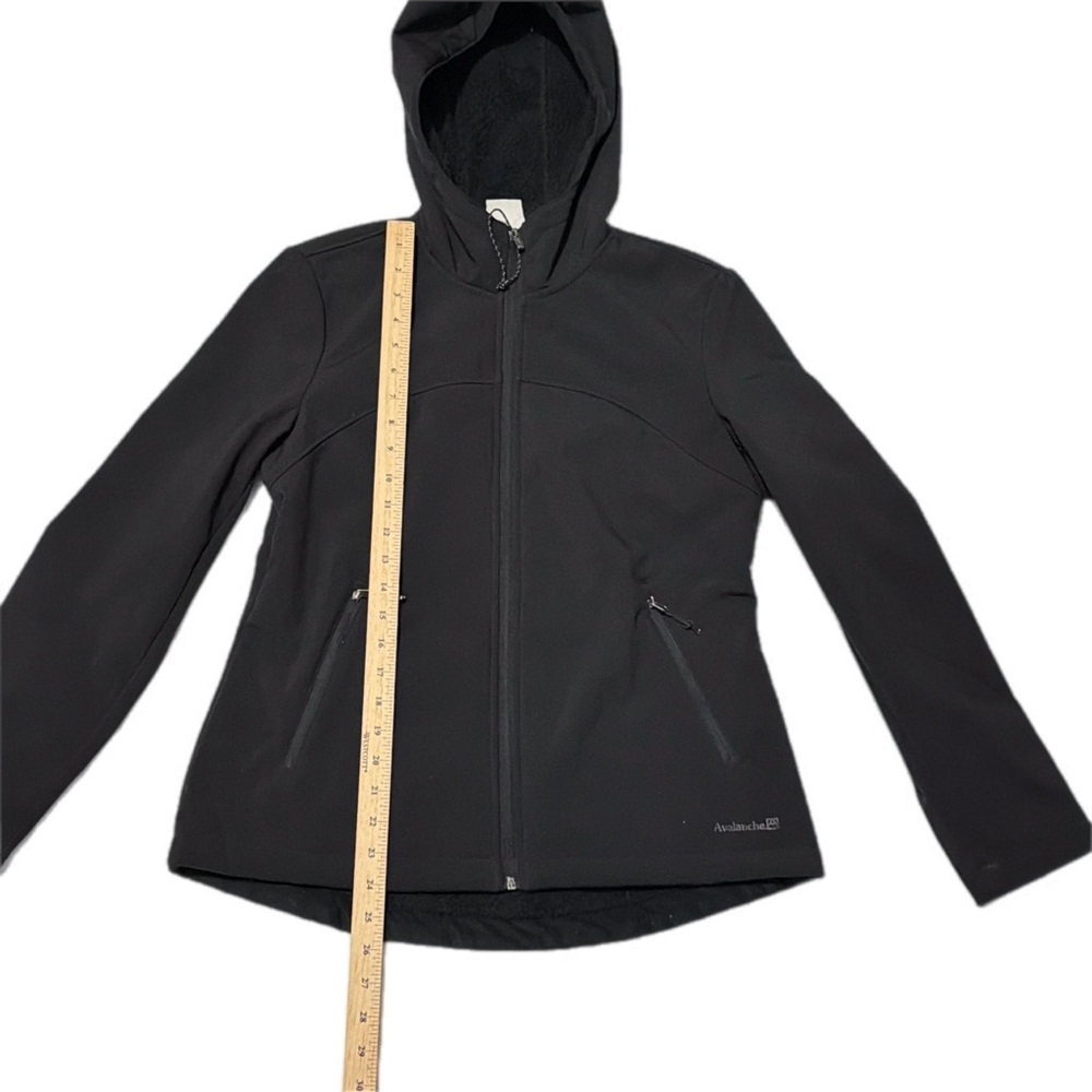 Avalanche Womens Black Softshell Jacket Hooded Fl… - image 10